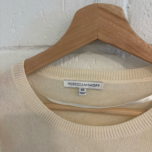 Rebecca minkoff cream ruffle sweater - Picture 3 of 5